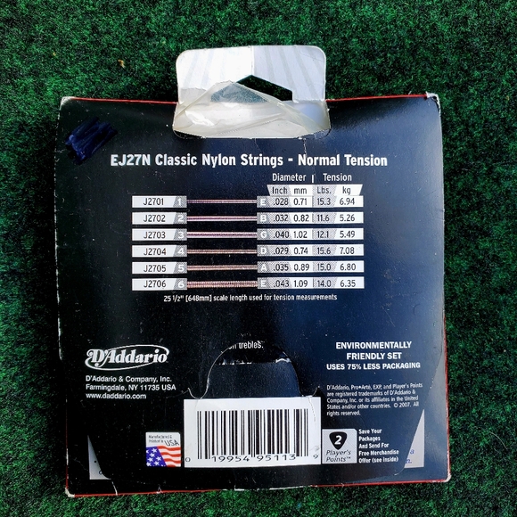 D'Addario EJ27N Nylon Normal Tension Classical Guitar Strings - Picture 2 of 11